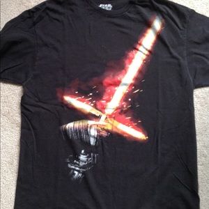 Men's Star Wars light sabre t-shirt, size L